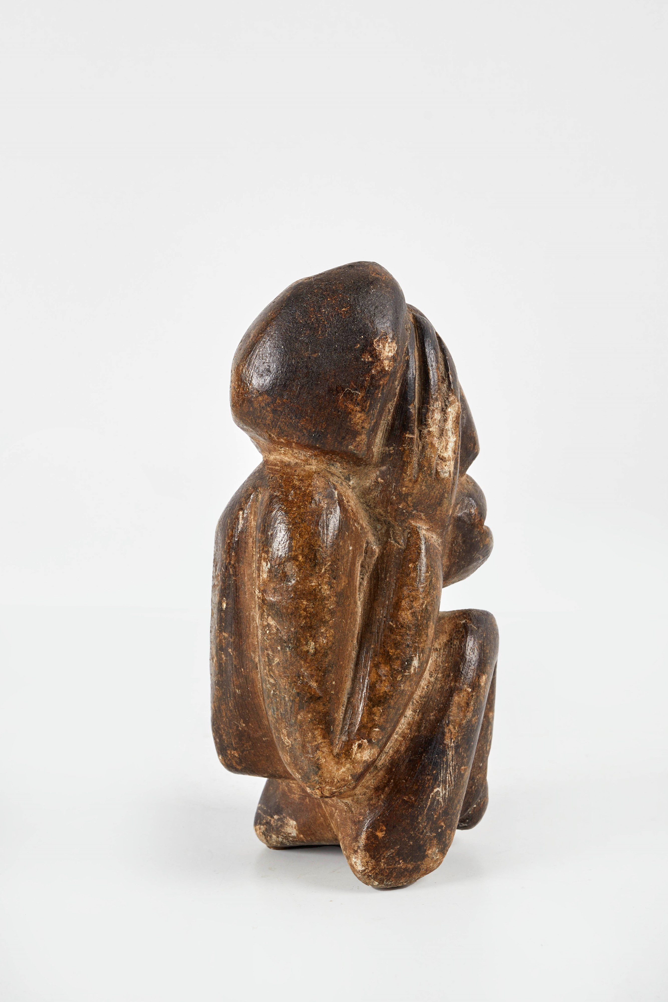 Scultore Africano, Kissi Pomdo, scultura antropomorfa in pietra morbida verde