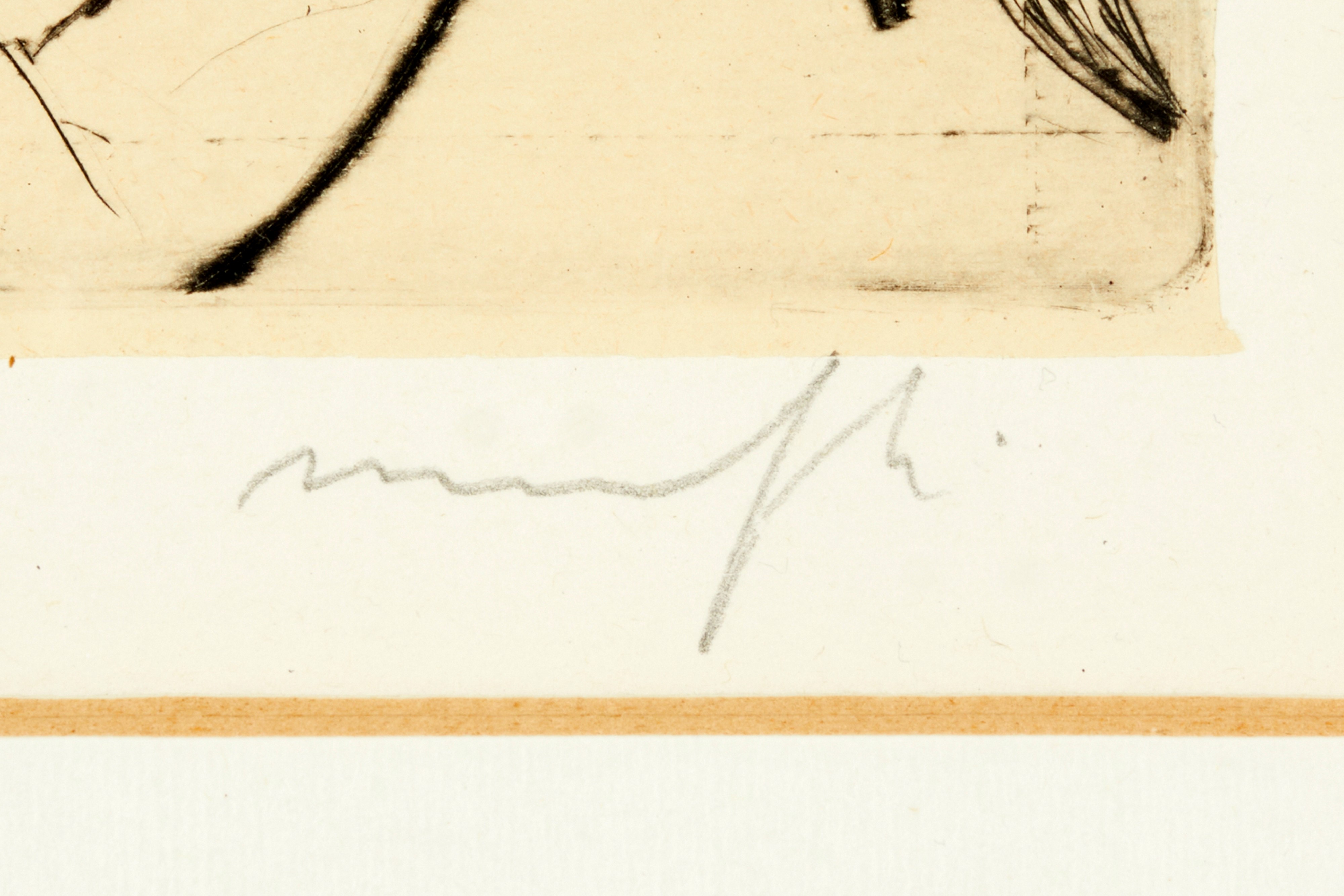 Alberto Manfredi - Senza titolo (litografia a colori su carta)