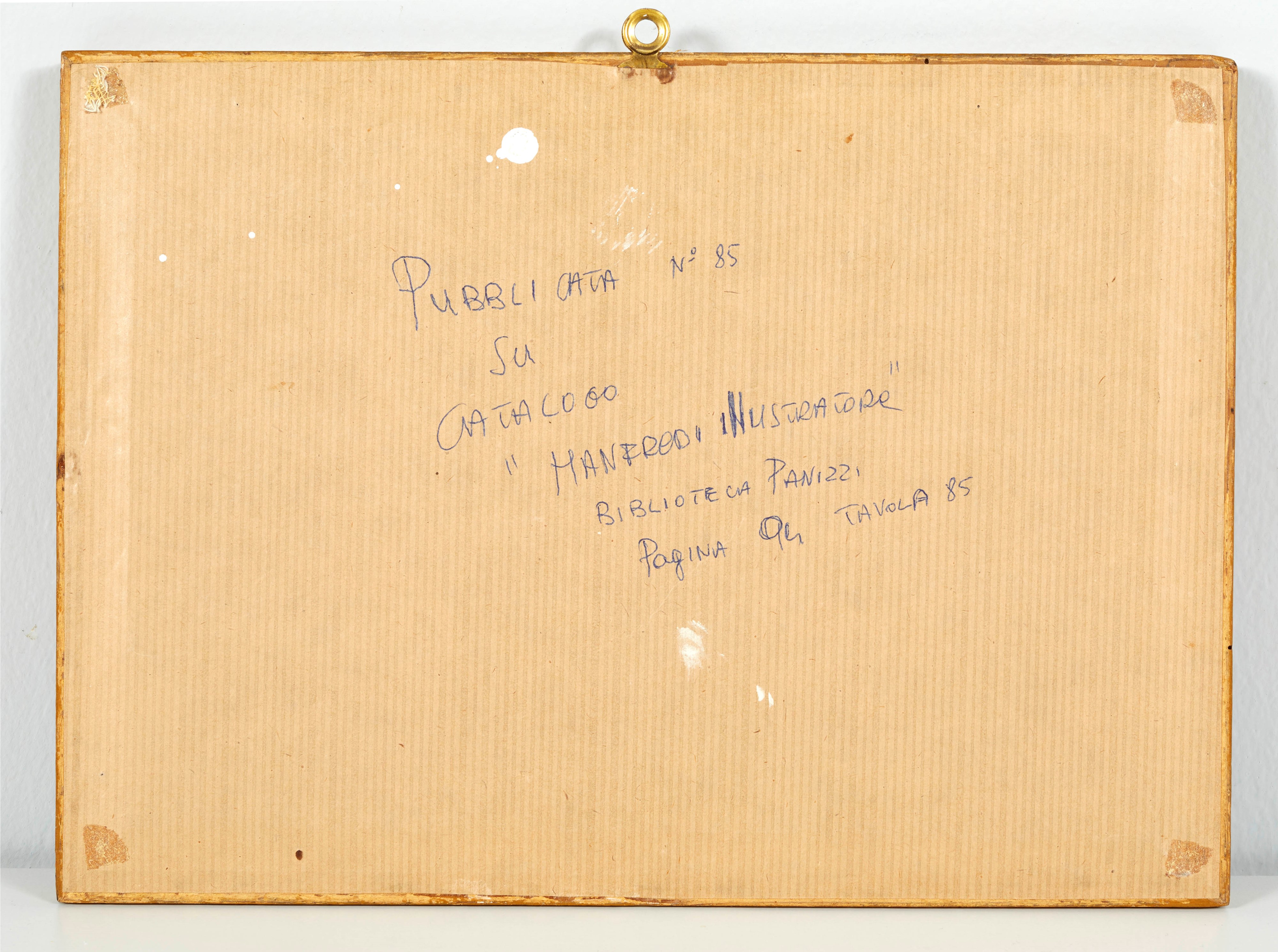 Alberto Manfredi - Senza titolo (litografia a colori su carta)