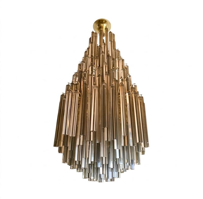 Venini : Lampadario "Trilobo"  - Asta Design e Arti Decorative - Fidelis Auctions
