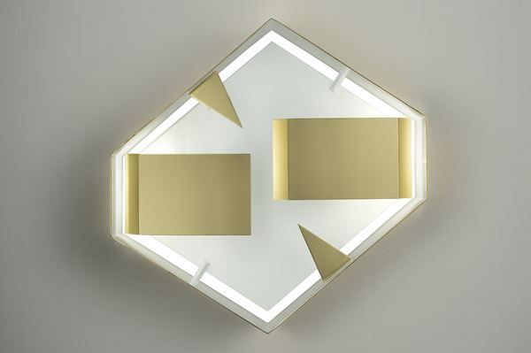 Gio Ponti - Lampada 'Quadro di luce esagonale'
