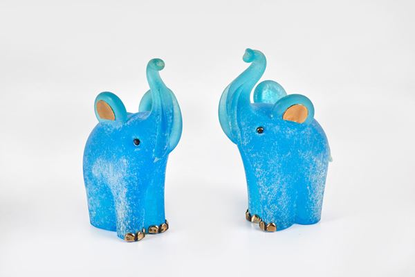 Carlo Nason - Coppia di elefantini