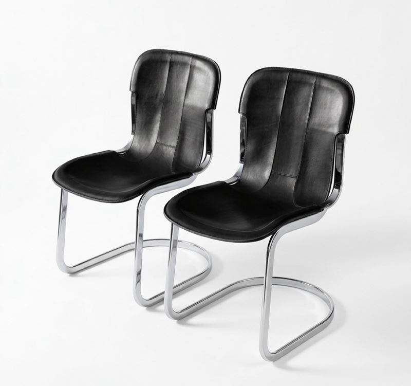 Cidue : Coppia di sedie "Stolar"  - Asta Design e Arti Decorative - Fidelis Auctions