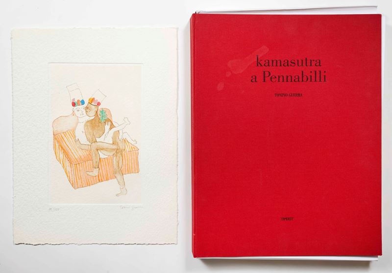 Antonio Guerra : "Cartella Kamasutra"  - Incisioni all'acquatinta su carta - Asta Grafiche e Multipli d'Autore - Fidelis Auctions