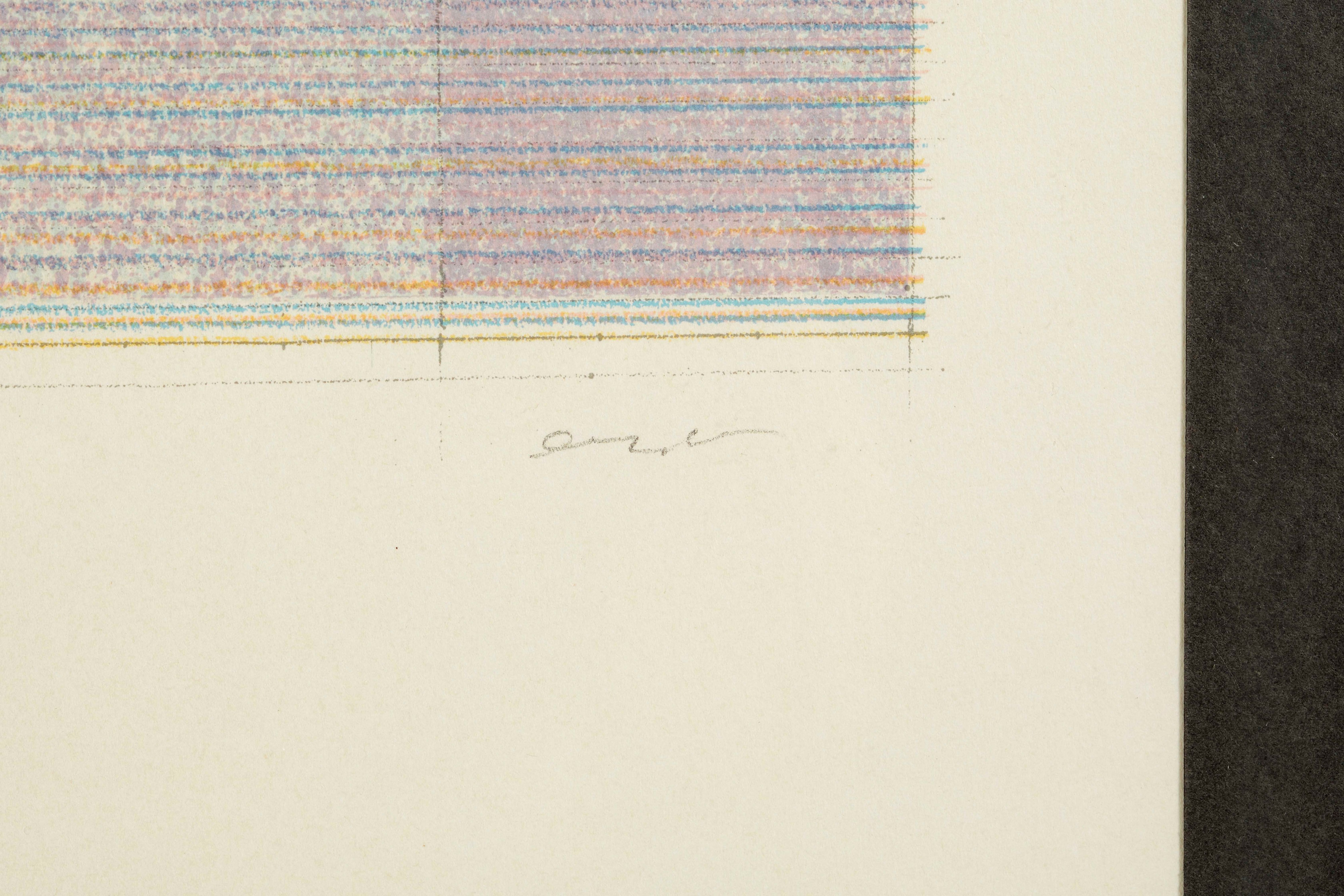 Rodolfo Aricò - Senza titolo, litografia a colori su carta
