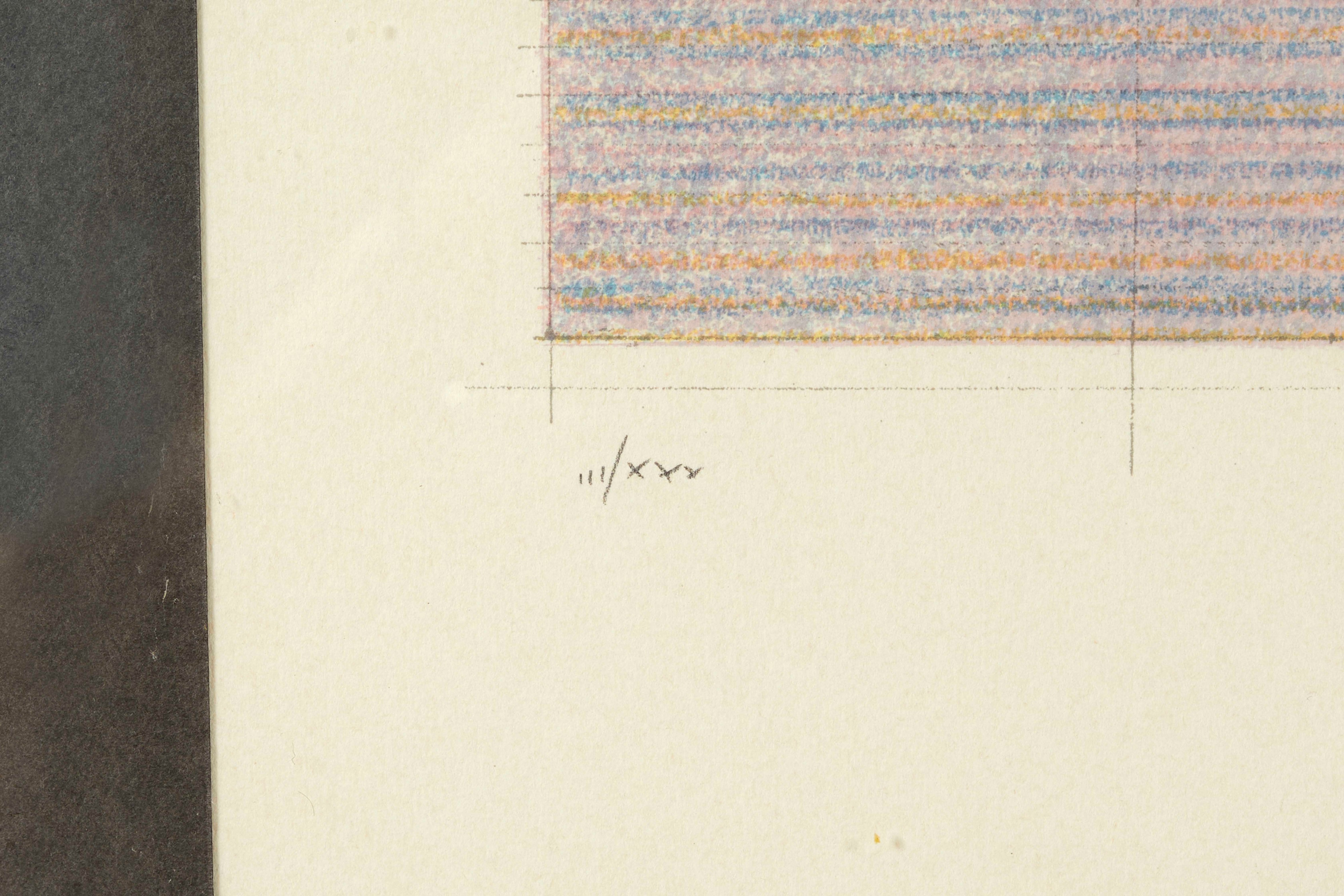 Rodolfo Aricò - Senza titolo, litografia a colori su carta