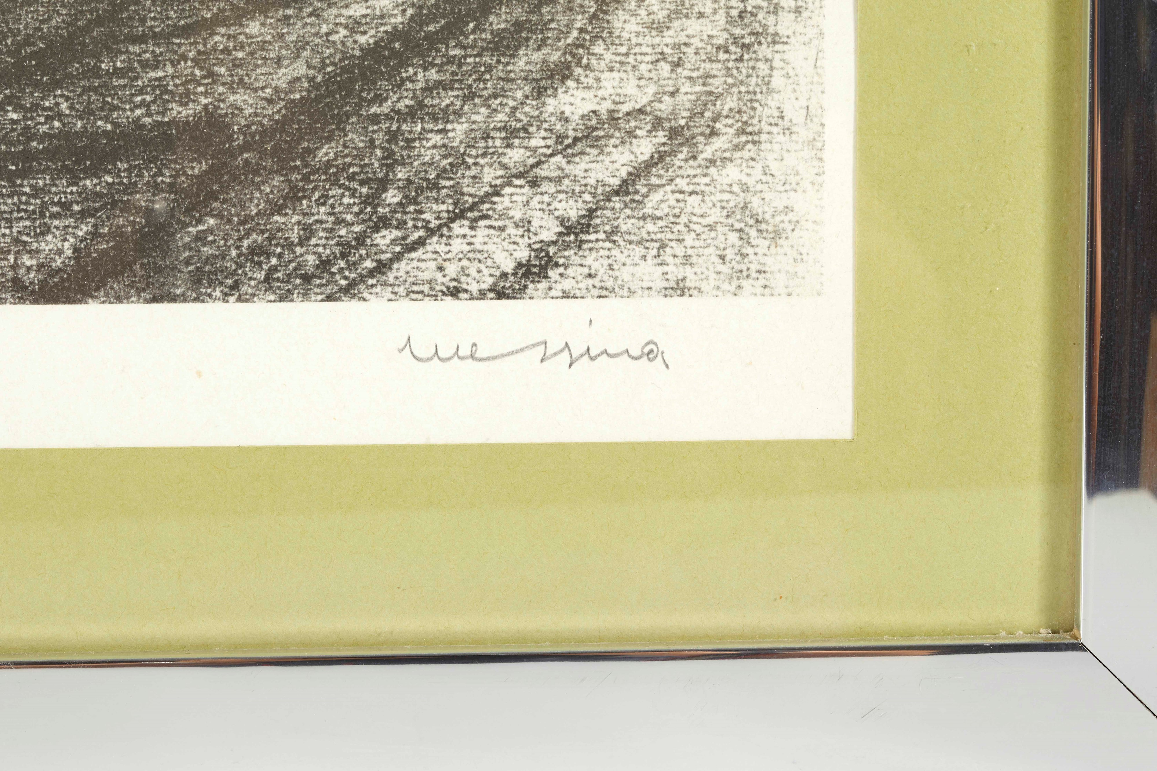Francesco Messina - Nudo di spalle (litografia a colori), 1962