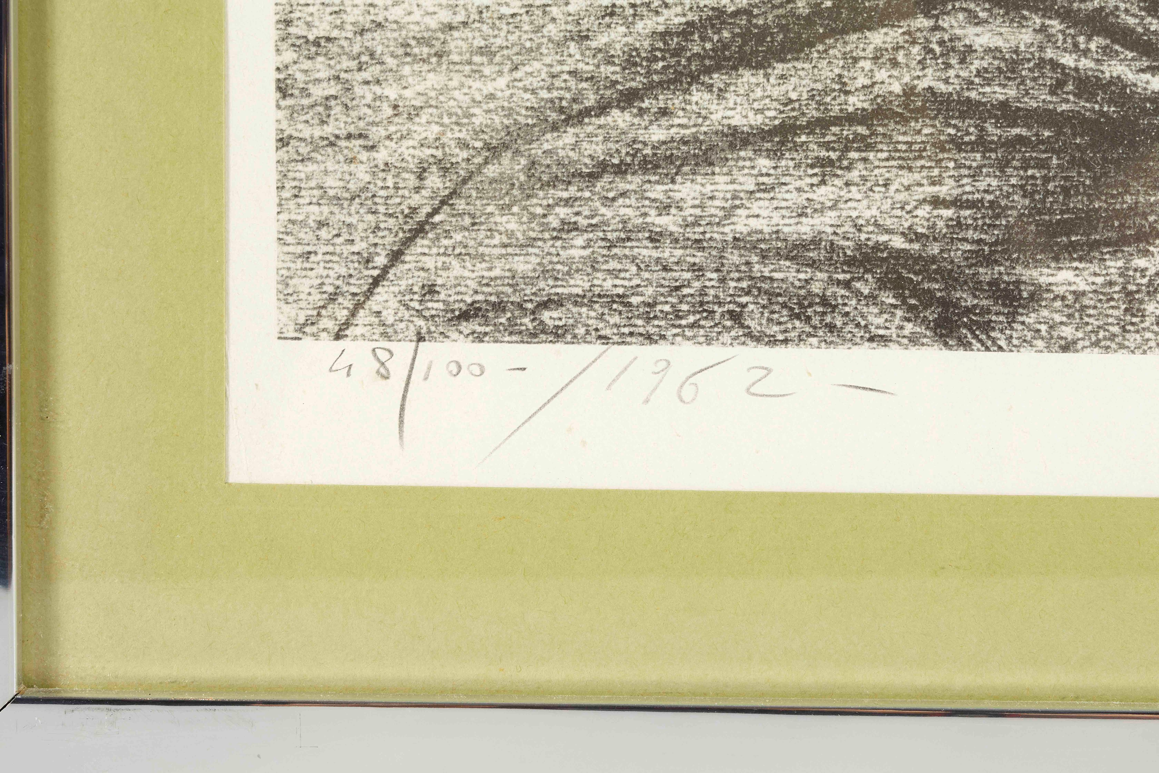 Francesco Messina - Nudo di spalle (litografia a colori), 1962