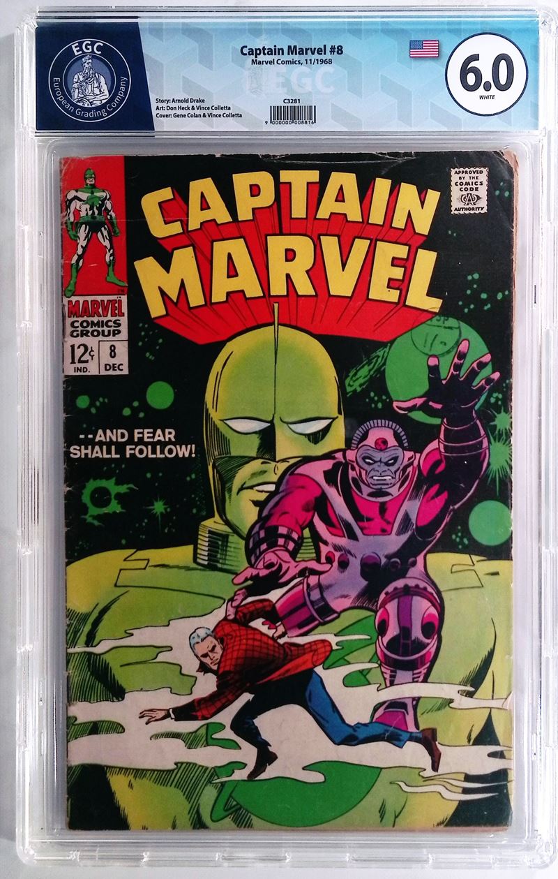 Captain Marvel #8  - Asta Exclusive Comics e Fumetti Gradati - Fidelis Auctions
