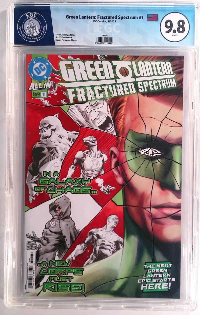 Green Lantern: Fractured Spectrum #1  - Asta Exclusive Comics e Fumetti Gradati - Fidelis Auctions