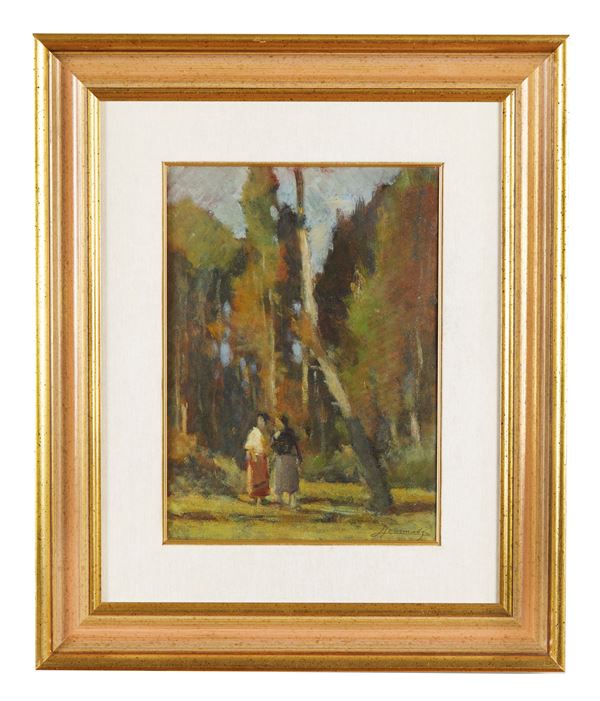 Ludovico Tommasi - “Paesaggio con figure”