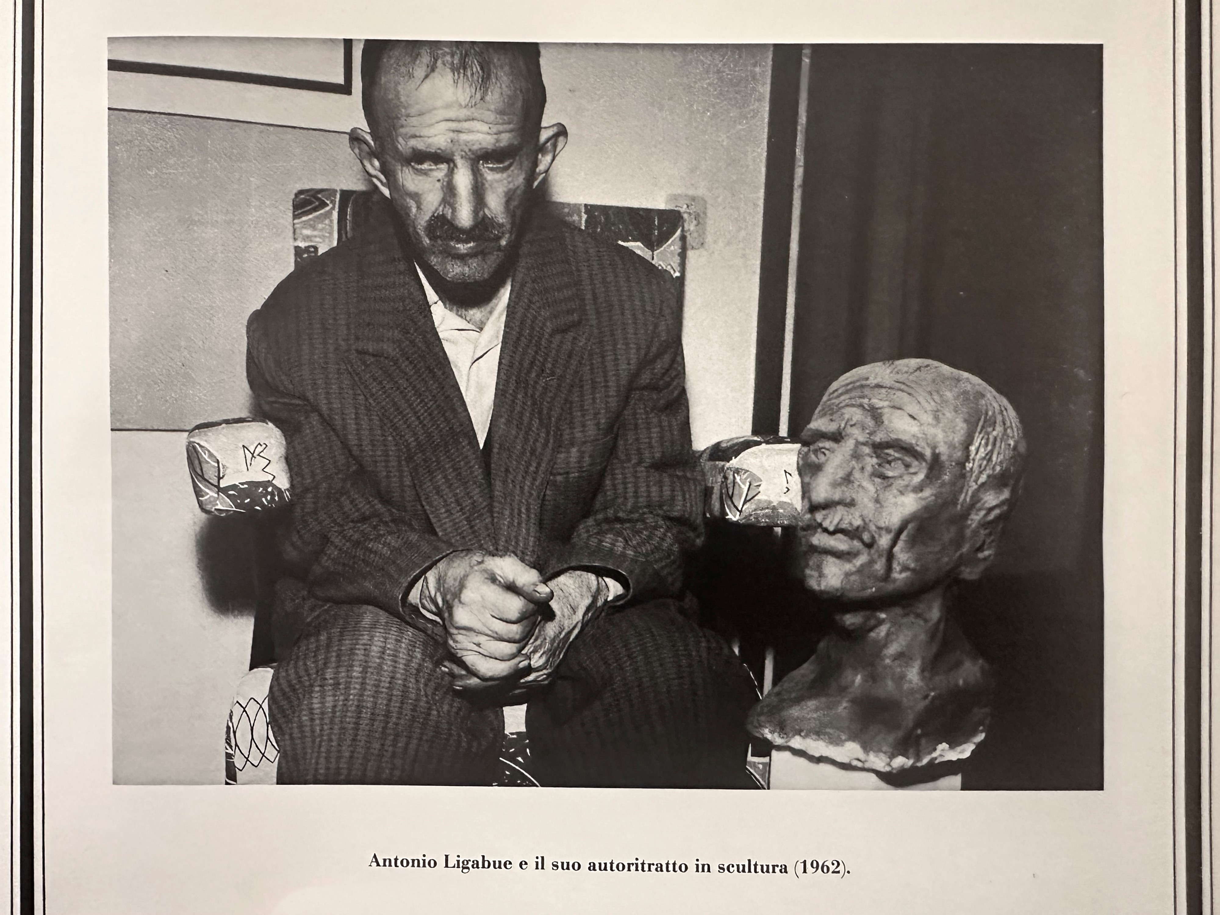 Antonio Ligabue - Autoritratto, scultura in terracotta