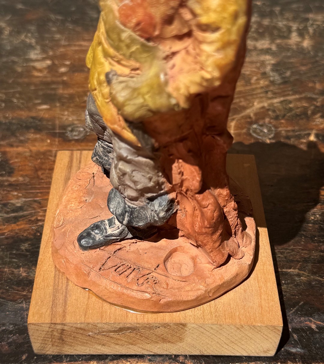 Cleto Tomba - Figura, scultura in terracotta policroma