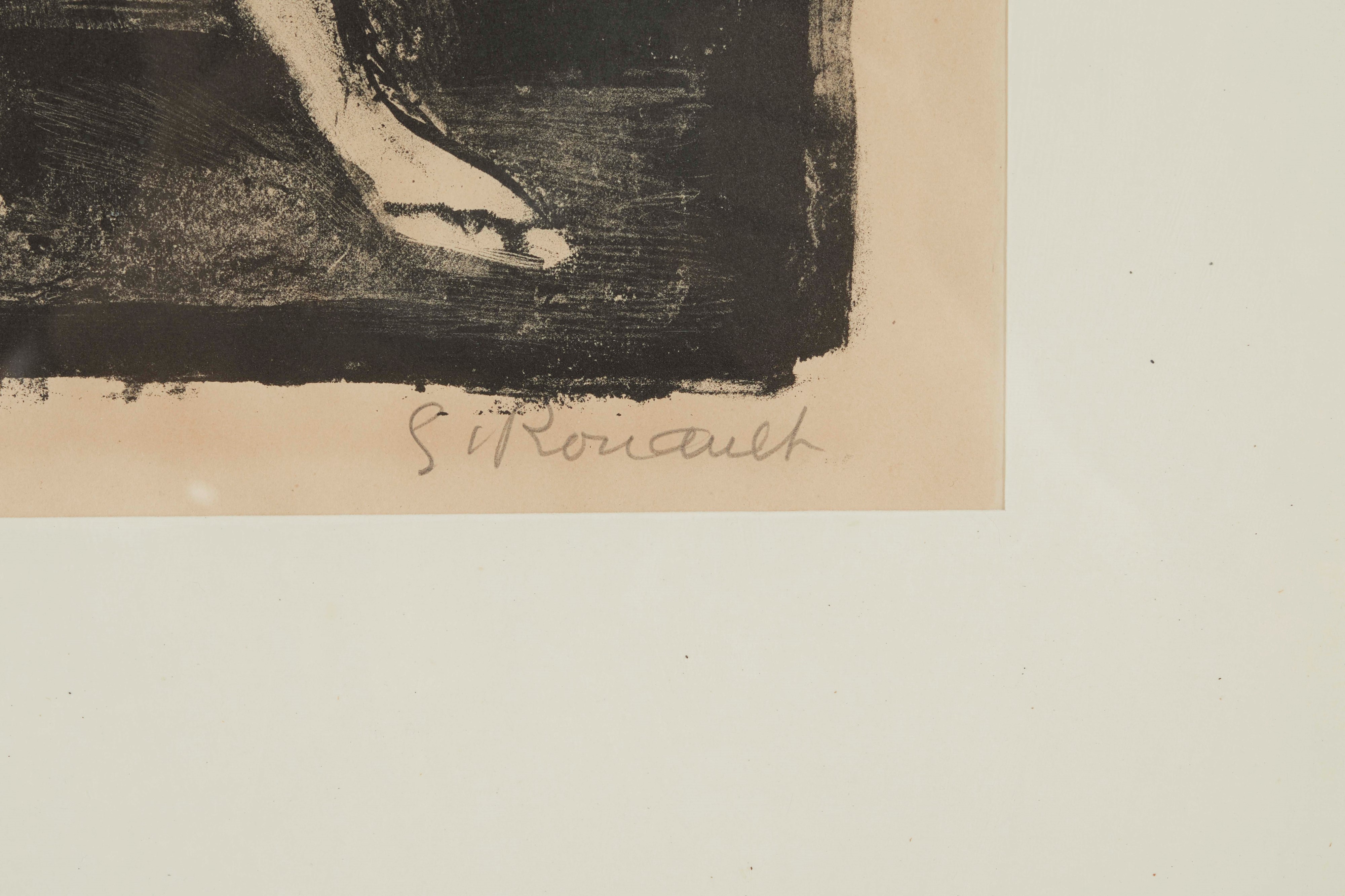 Georges Henri Rouault - L’ecuyère (litografia a colori), 1926
