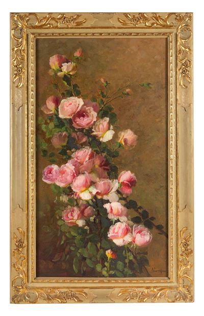 Rose, olio su tela