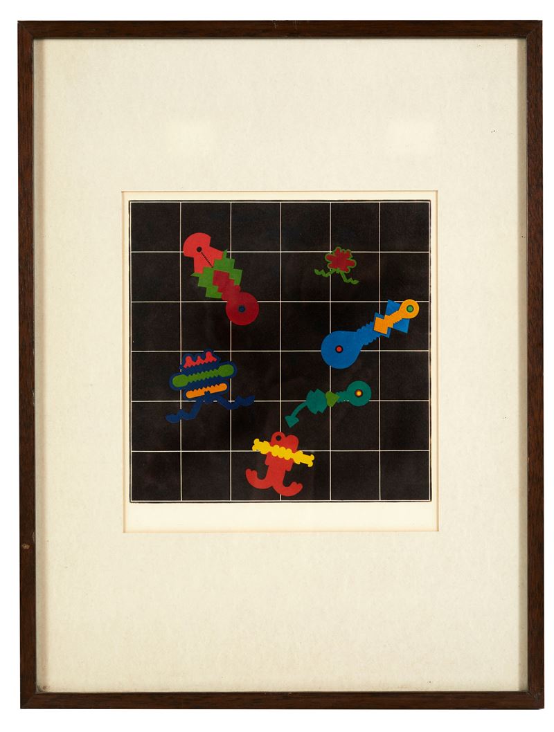 Renato Volpini : "Astronave dell'amore"  (1972)  -  Fotolitografia a colori su carta - Asta Grafiche e Multipli d'Autore - Fidelis Auctions