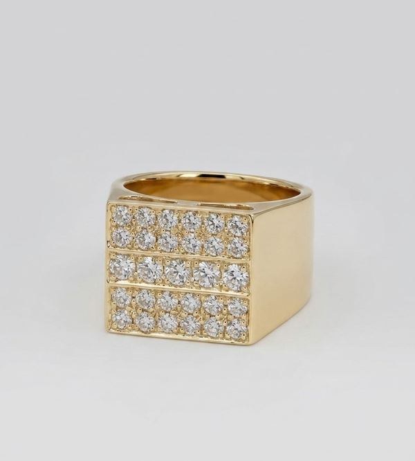Anello in oro e argento