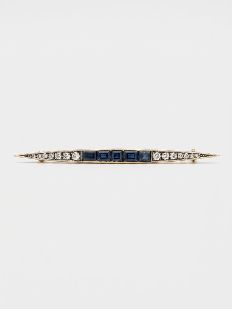 Spilla a barretta in oro  - Asta  Argenti, Fashion Vintage e Preziosi - Fidelis Auctions