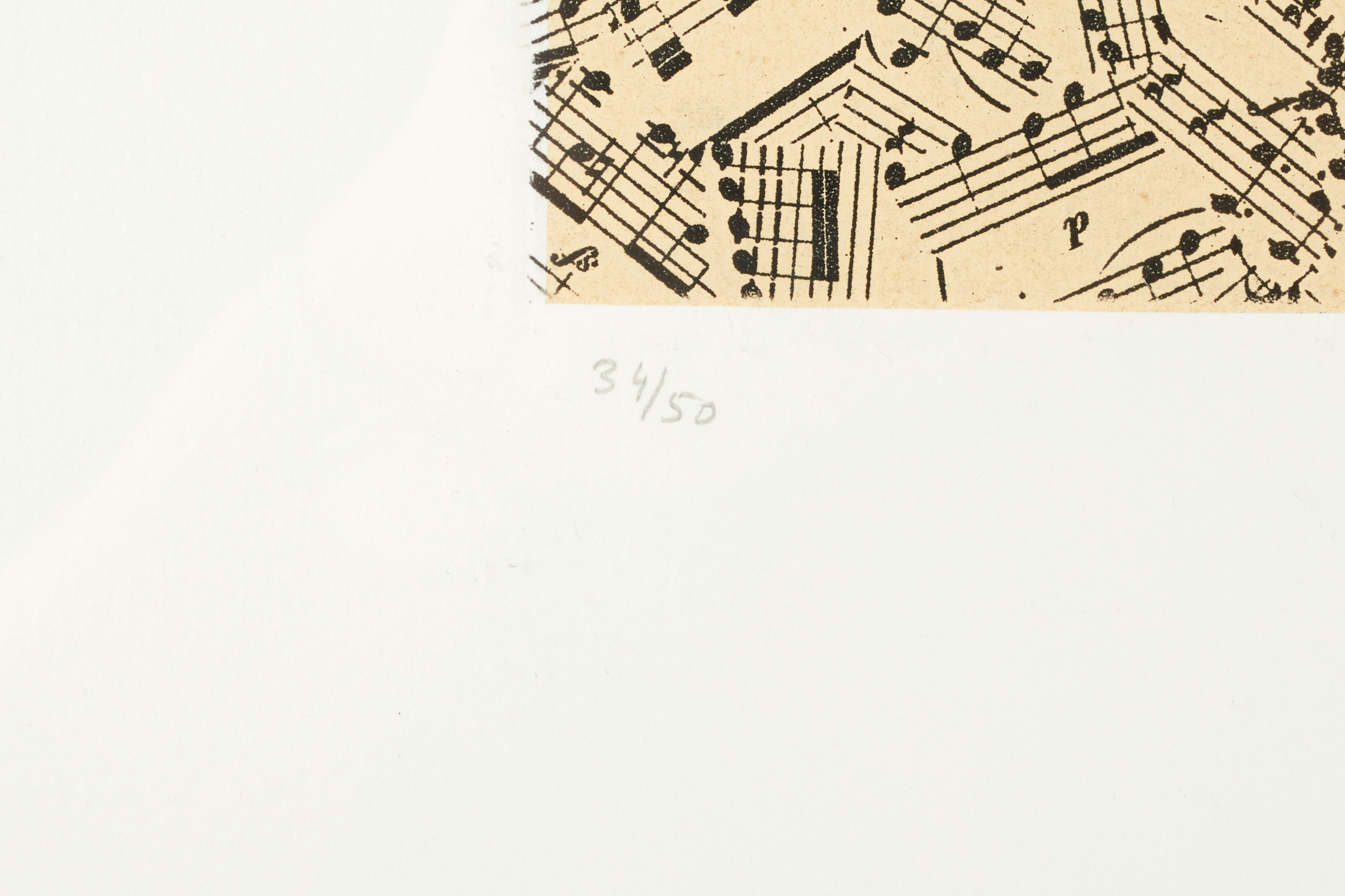 Jiří Kolář - Senza titolo, 1991. Litografia a colori su carta