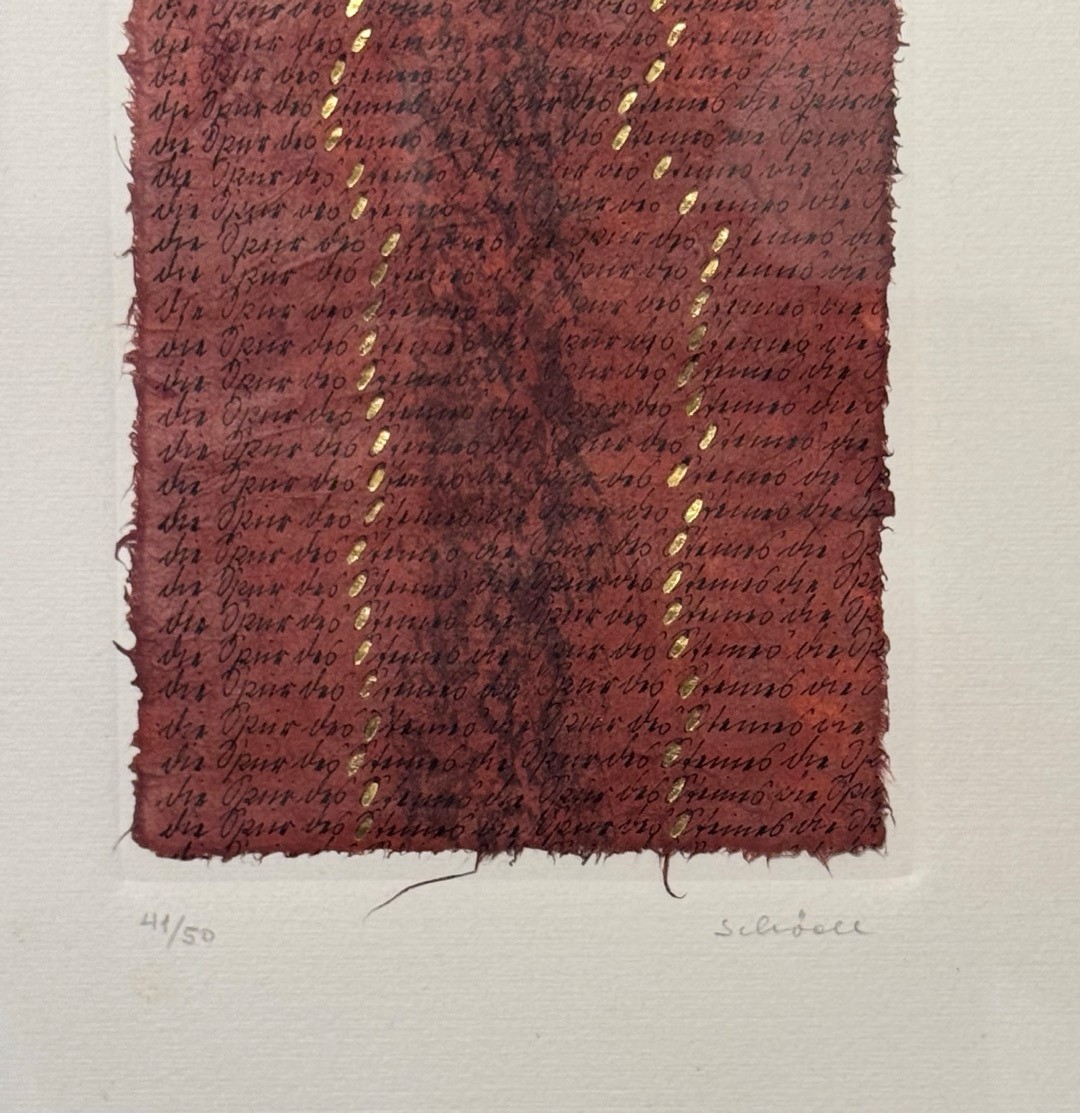 Greta schöDL - Senza titolo (incisione e tecnica mista su carta, collage)
