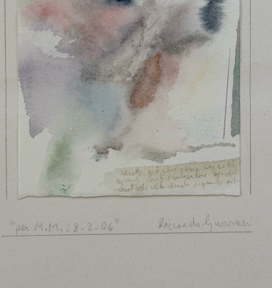 Riccardo Guarneri - Per M.M, tecnica mista su carta