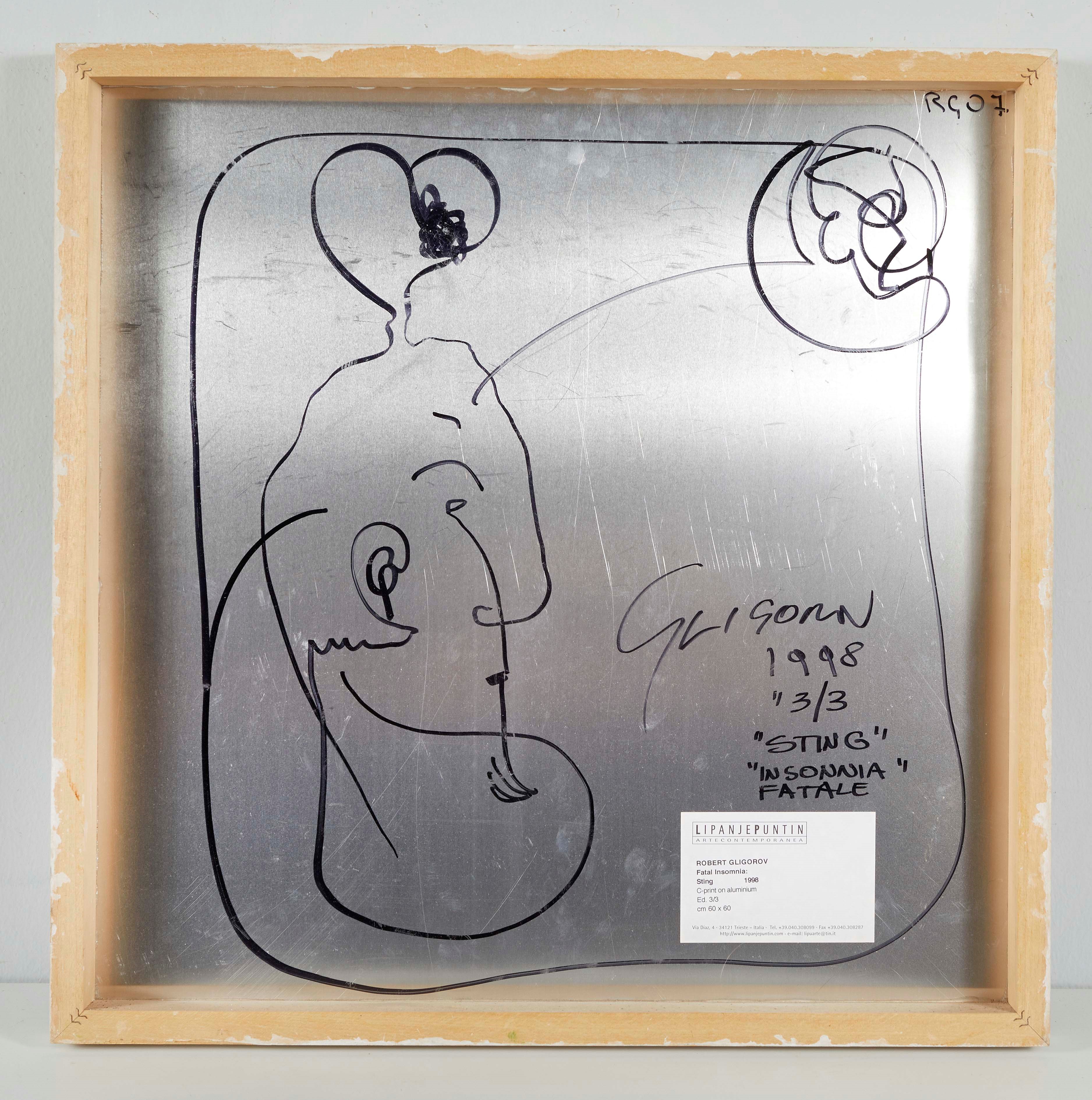 Robert Gligorov - Fatal insomnia: Sting, C-print su alluminio