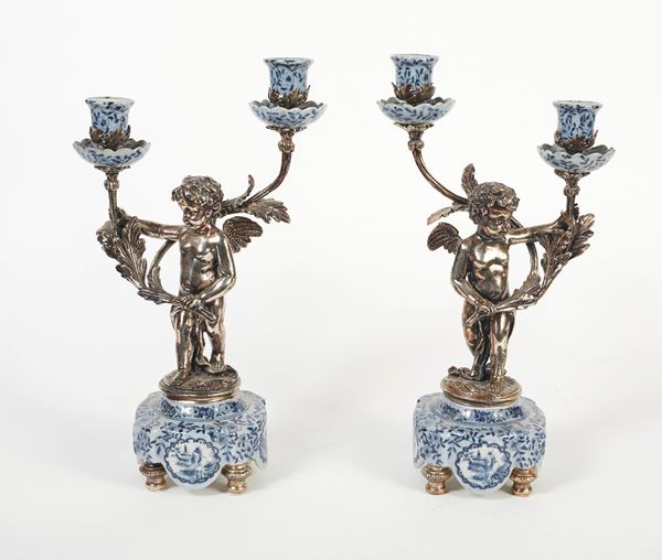 Edward - Coppia di candelabri