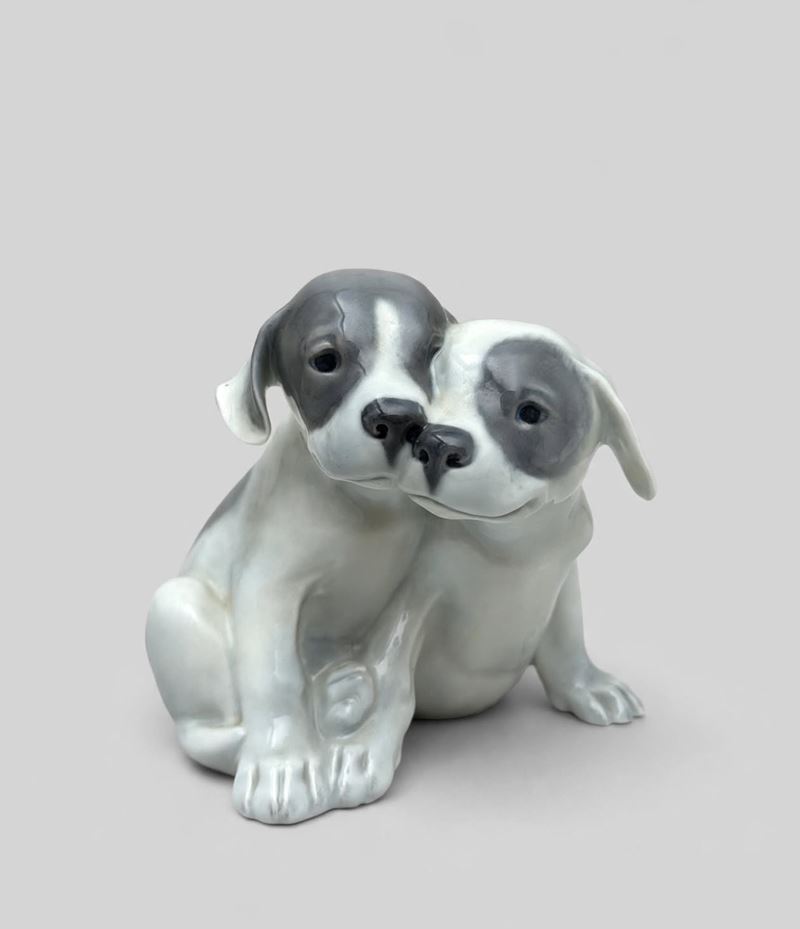 Jais Nielsen : Coppia di cuccioli  - Asta Antiquariato e Argenti - Fidelis Auctions