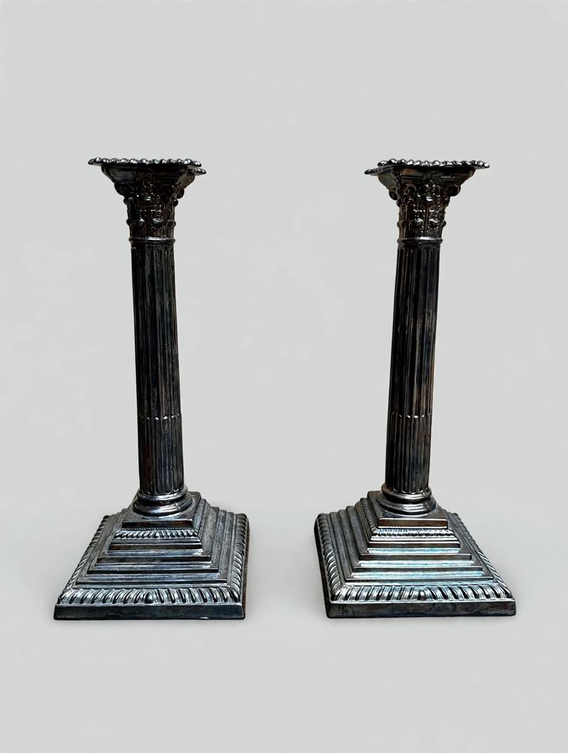 Coppia di candelieri  - Asta Antiquariato e Argenti - Fidelis Auctions