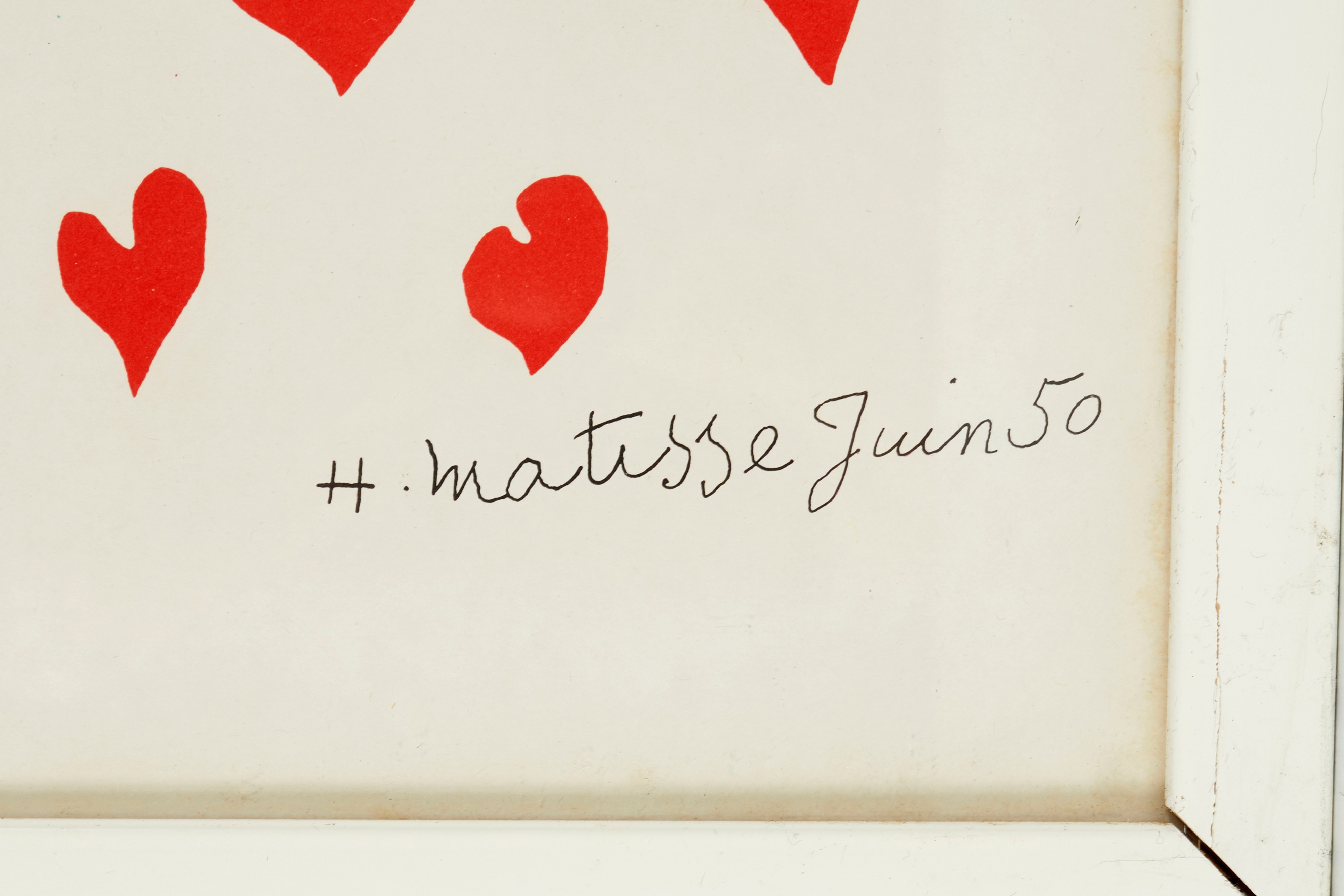 Henri Émile Benoît Matisse - Elle vit apparaître le matin et se tut dicrètement (litografia a col...