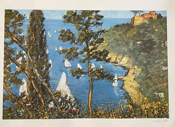 Michele Cascella - "Portofino"