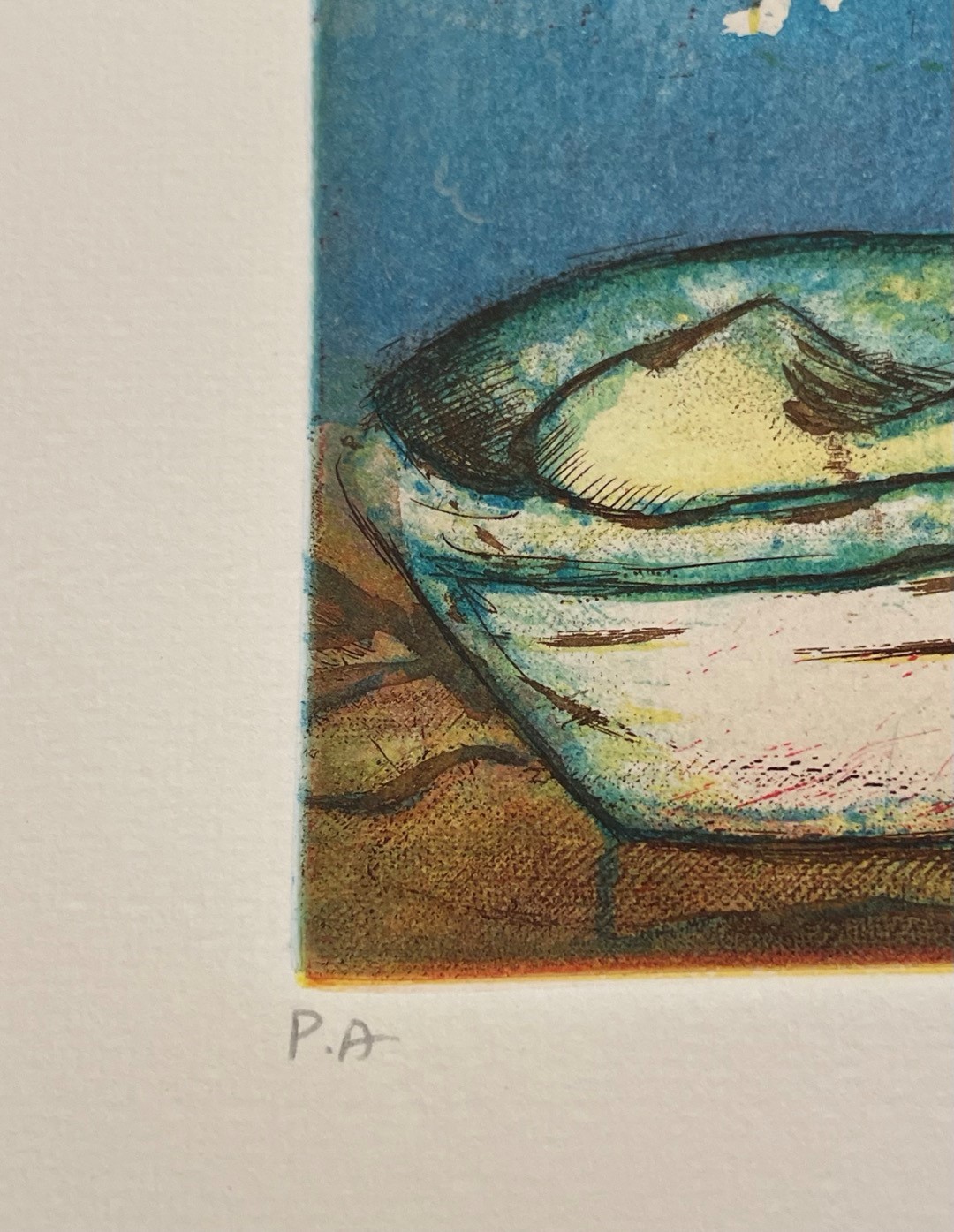 Michele Cascella - Vaso di fiori con pipa