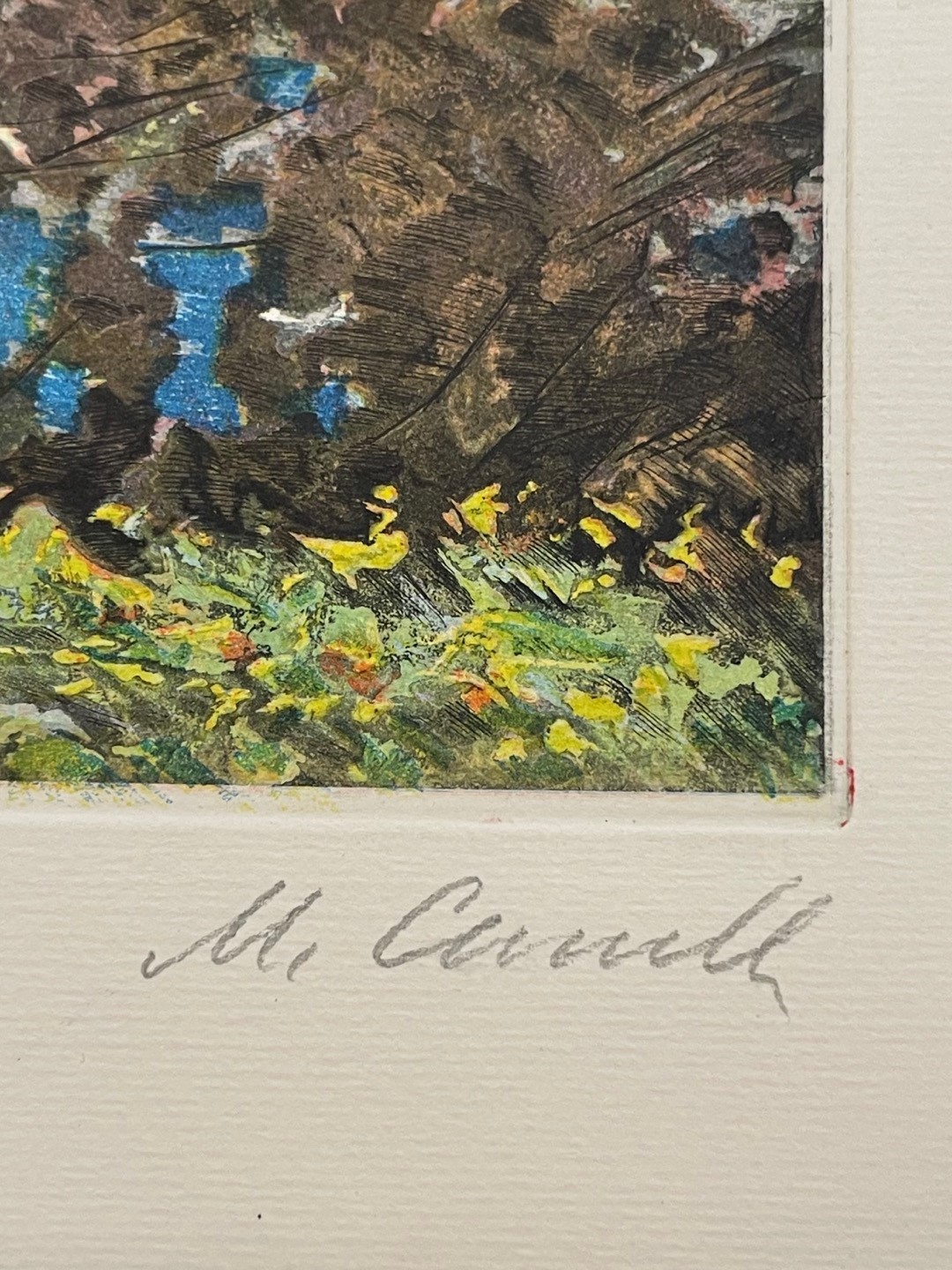 Michele Cascella - Portofino, litografia a colori