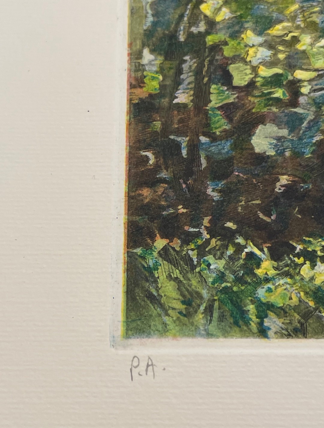 Michele Cascella - Portofino, litografia a colori