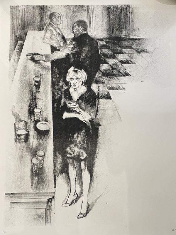 Alberto Sughi - "Figure al bar"