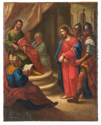 "via Crucis: Giudizio di Cristo"