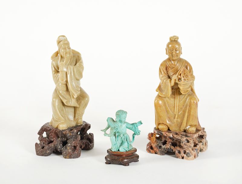 Statuette in pietra  - Asta Antiquariato e Argenti - Fidelis Auctions