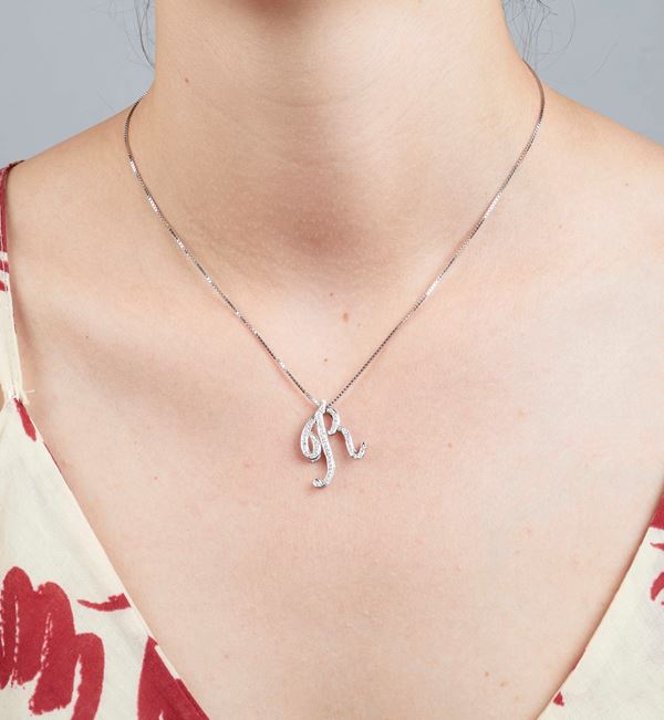 Collana in oro bianco