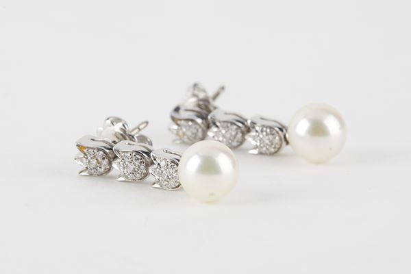 Orecchini in oro bianco
