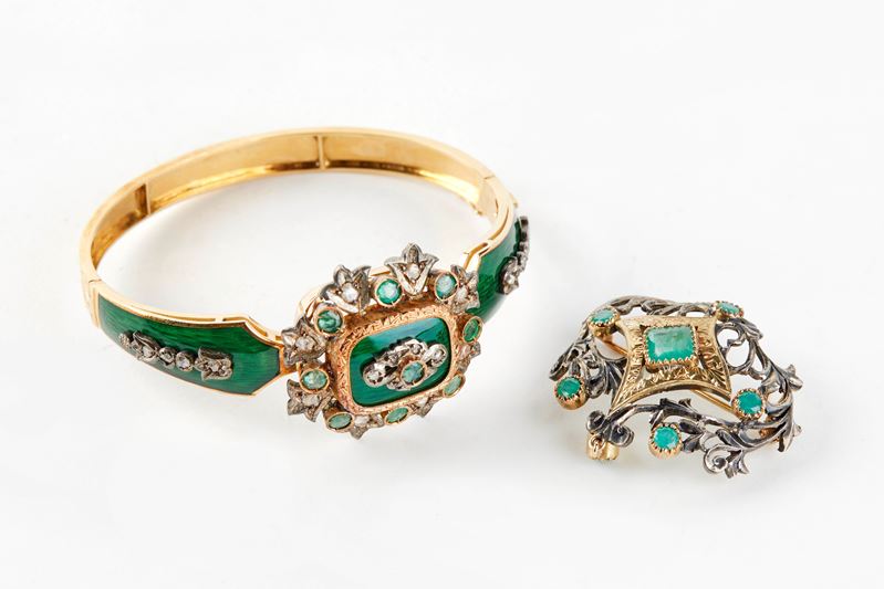 Demiparure in oro   - Asta  Argenti, Fashion Vintage e Preziosi - Fidelis Auctions