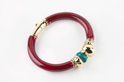 Bracciale “Nouvelle Bague”, oro 18K e argento, smalti policromi