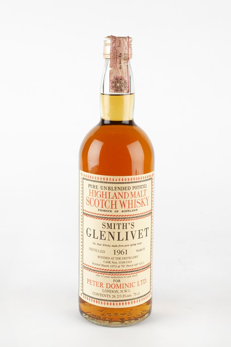 The Glenlivet : Smith's Glenlivet 1961  (1961)  - 40% vol - Asta Macallan e Whisky Rari | Da Importanti Collezioni Europee - Fidelis Auctions