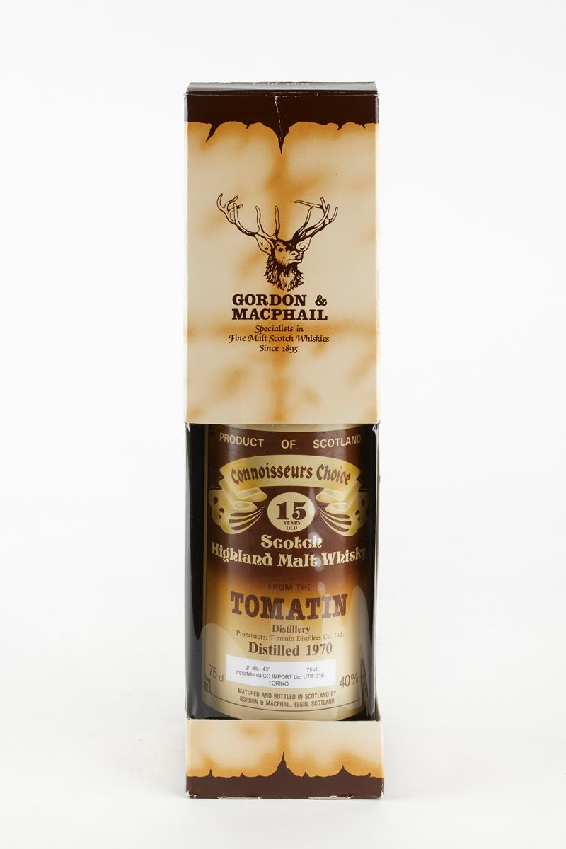 Tomatin,Gordon &amp;amp; MacPhail : Tomatin 15 Years Old Gordon &amp; MacPhail  (1970)  - 40% vol - Asta Macallan e Whisky Rari | Da Importanti Collezioni Europee - Fidelis Auctions