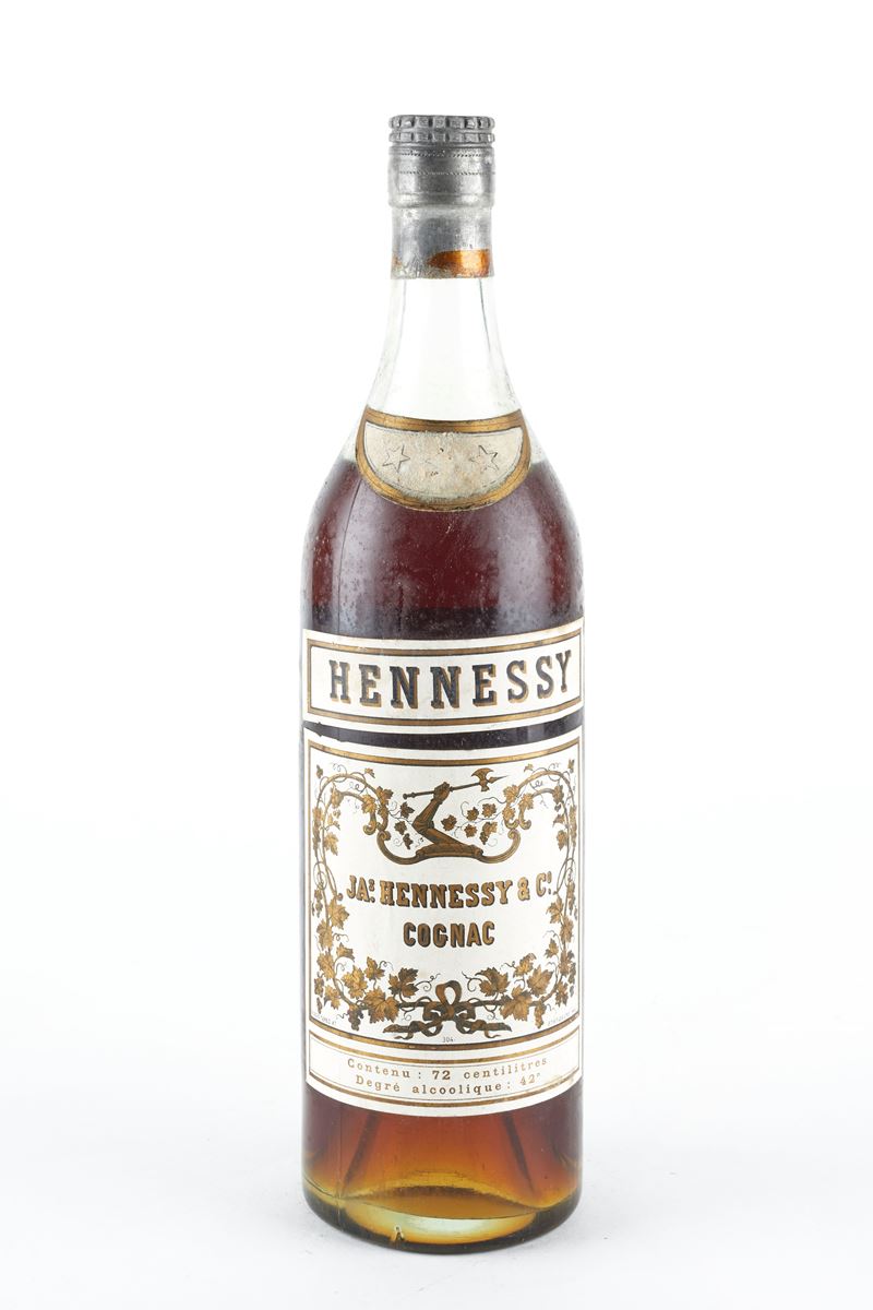 Hennessy : Hennessy 3 stelle  (Anni 50/60)  - 42% vol - Asta Vini e Distillati - Fidelis Auctions