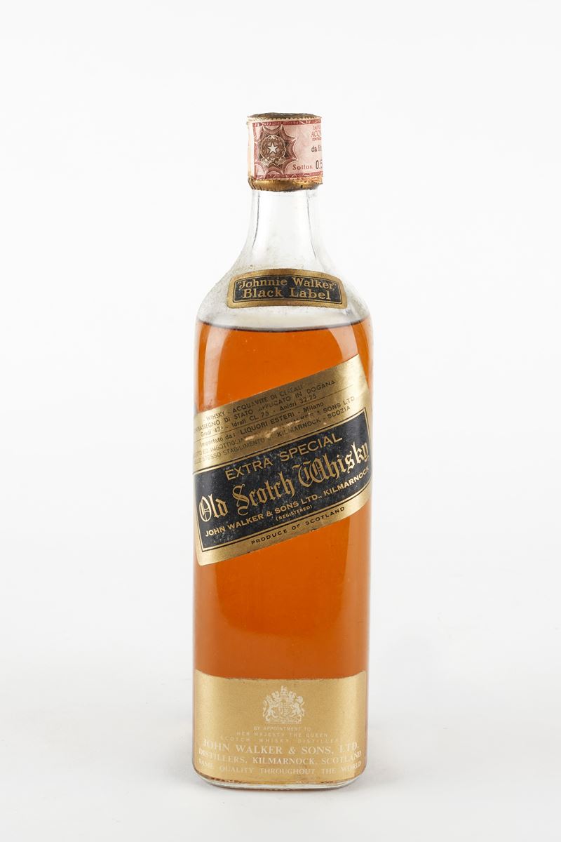 Johnnie Walker : Johnnie Walker Black Label Extra Special  (Anni 70/80)  - 43% vol - Asta Vini e Distillati - Fidelis Auctions