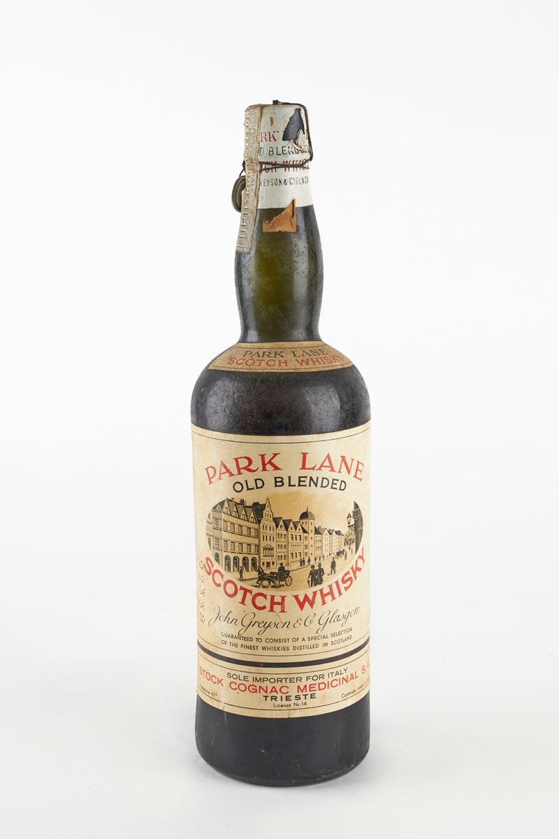 Park Lane : Park Lane Old Blended Scotch Whisky.  (Anni 40)  - 43% vol - Asta Vini e Distillati - Fidelis Auctions
