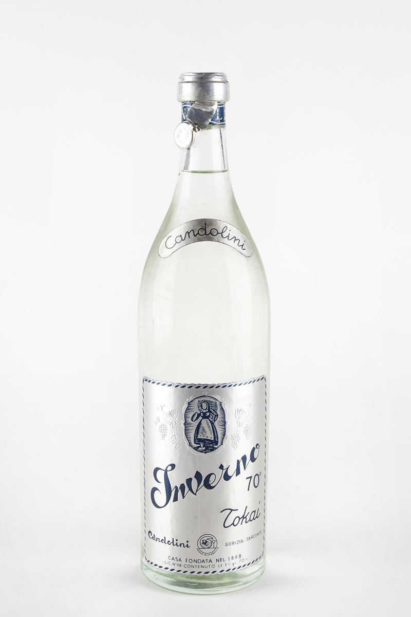 Candolini : Grappa Candolini Inverno  (Anni 50)  - 70% vol - Asta Vini e Distillati - Fidelis Auctions