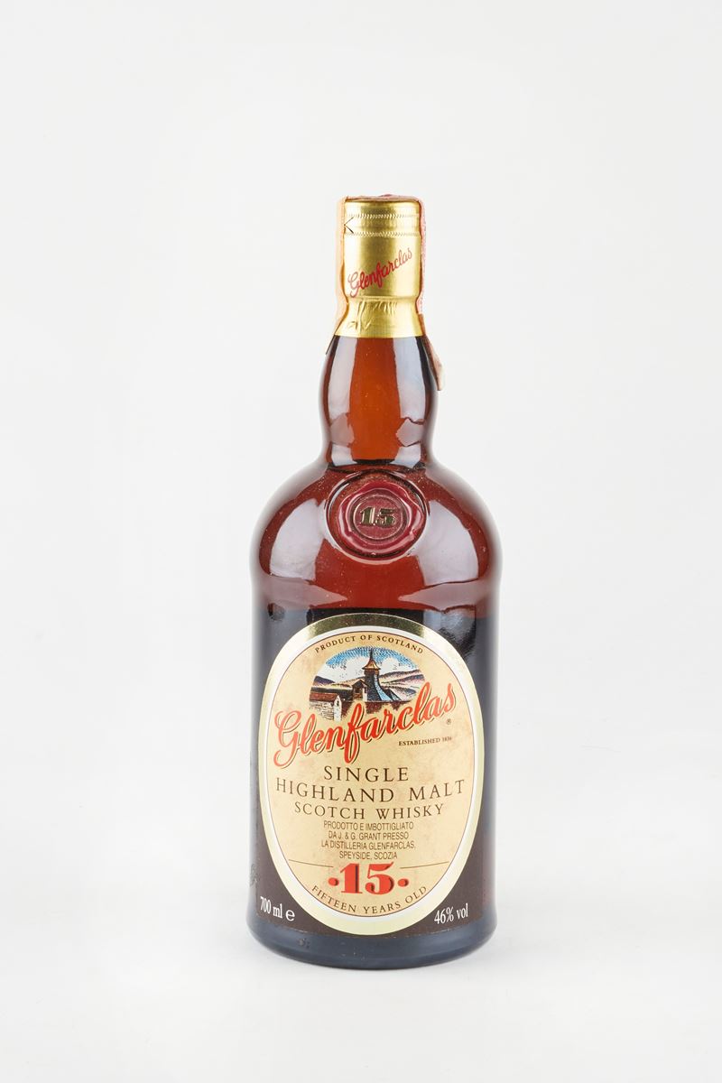 Glenfarclas : Glenfarclas 15 Years Old  (Anni 90/2000)  - 46% vol - Asta Macallan e Whisky Rari | Da Importanti Collezioni Europee - Fidelis Auctions