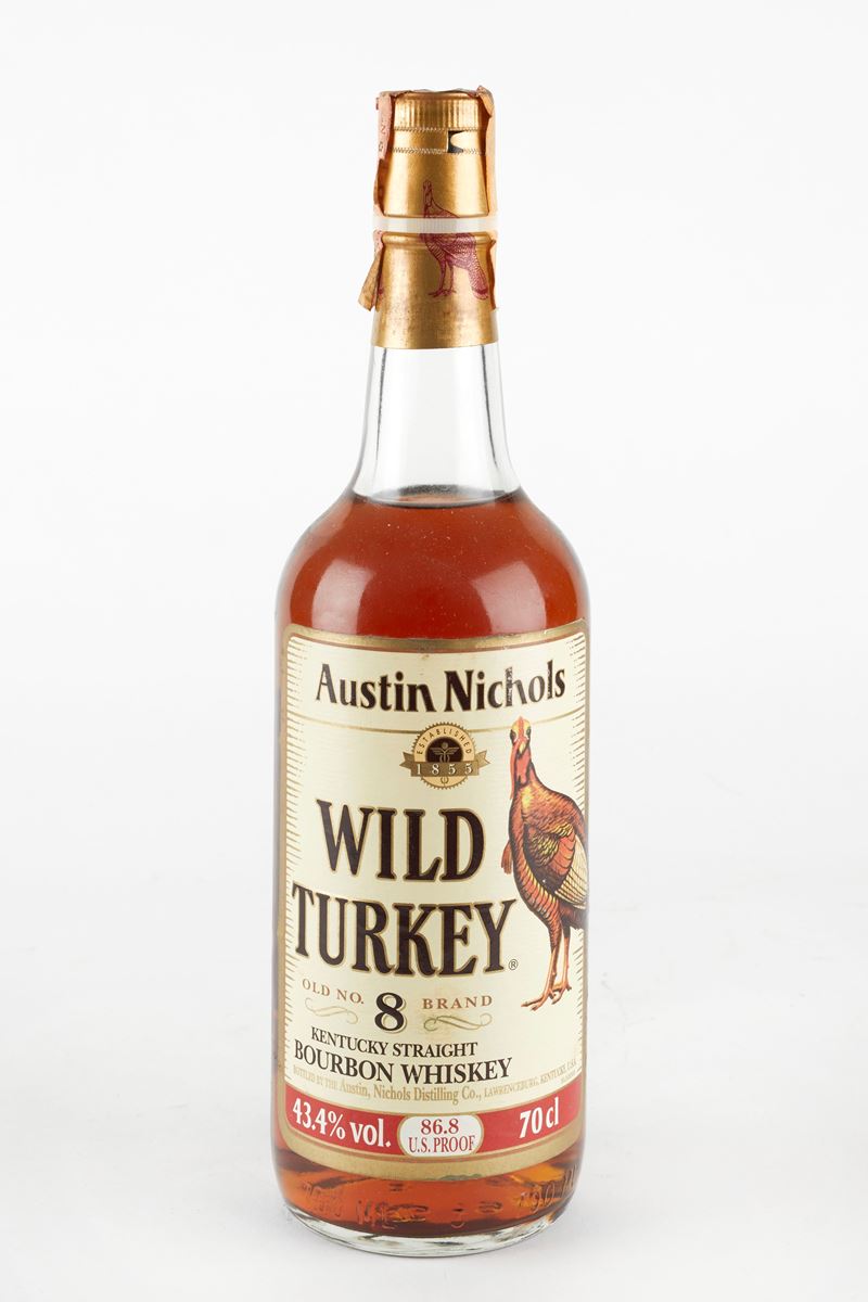 Wild Turkey : Wild Turkey 8 Years Old  (Anni 80/90)  - 43.4% vol - Asta Vini e Distillati - Fidelis Auctions