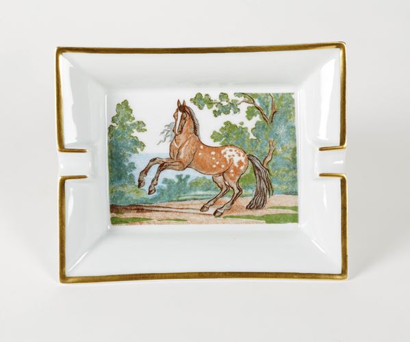 Hermès - Posacenere in ceramica policroma